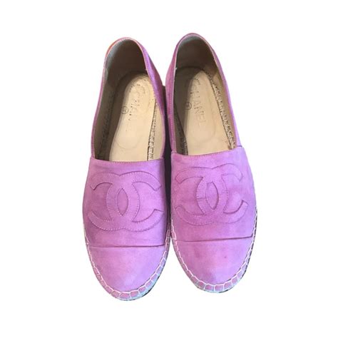 chanel espadrilles purple|chanel espadrilles price euro.